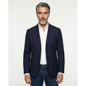 Peserico Blue Linen Men's Blazer